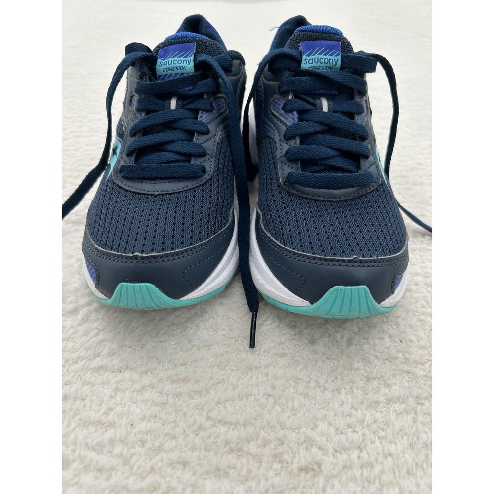 Saucony Cohesion 15 Womens Navy Teal Running Shoes‎ S10781-13 Size 5.5